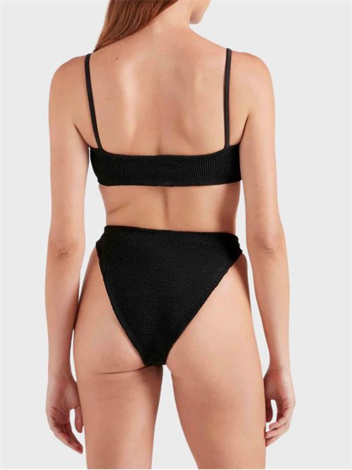 Alicia bikini with ruched bow top and spaghetti straps HUNZA G | ALICIA9